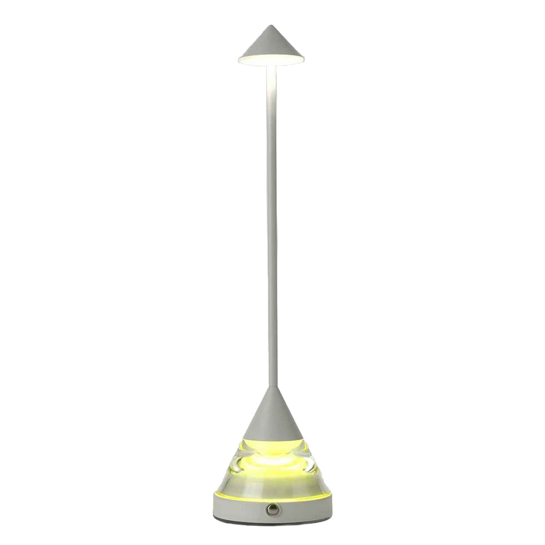 Unique Small Table Lamp with Creative Pointed Design – Aluminum & Iron Accent Light
