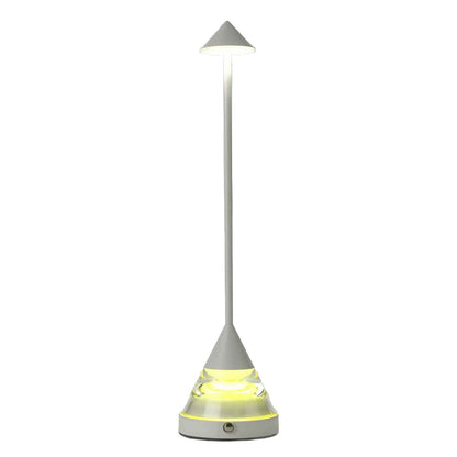 Unique Small Table Lamp with Creative Pointed Design – Aluminum & Iron Accent Light
