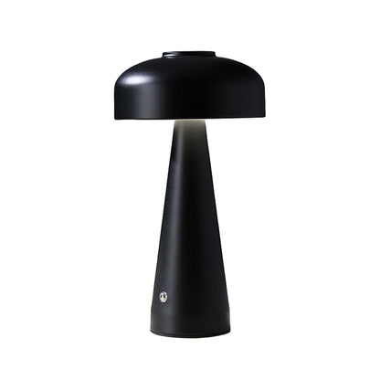 Mushroom Table Lamp Dimmable – Touch-Control Rechargeable Portable LED Bedside Light in White & Black