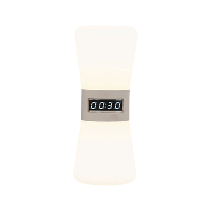 White Mini Table Lamp with Countdown Timer and Gravity Sensor — Ambient Hourglass Lamp