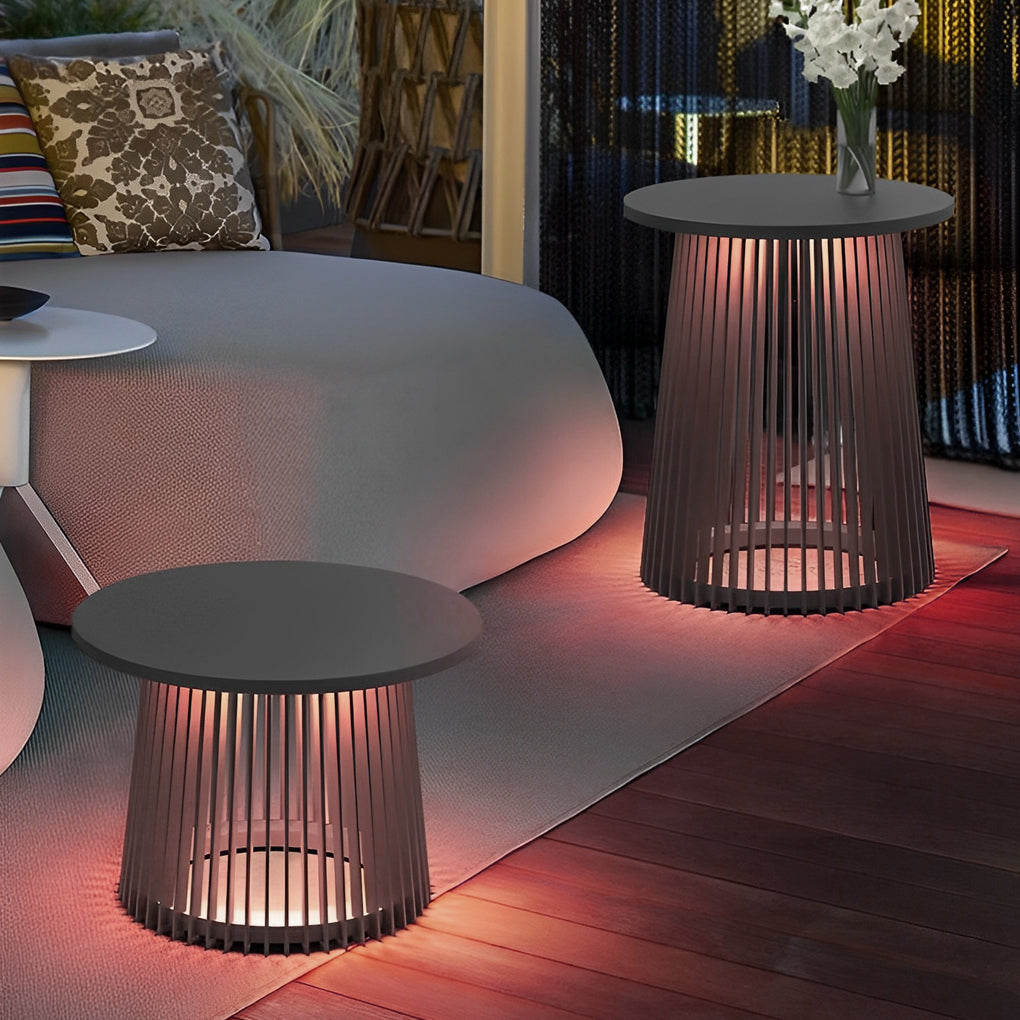Solar Coffee Table Waterproof Iron Cage Solar Outdoor Lamp