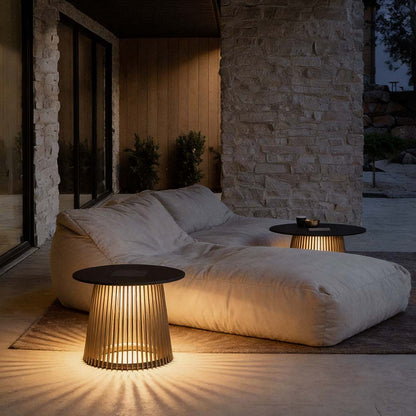 Solar Coffee Table Waterproof Iron Cage Solar Outdoor Lamp
