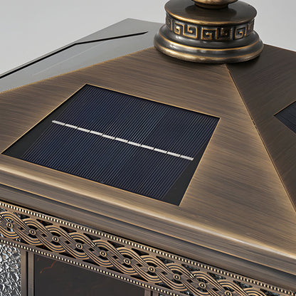 Solar Column Pillar Lights European Square Outdoor Lamp