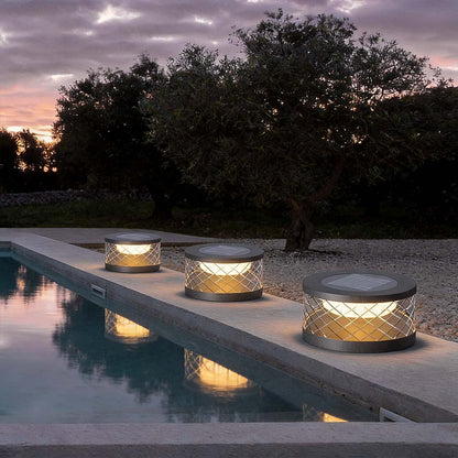 Solar Cylinder Pillar Light Creative Waterproof Modern Light