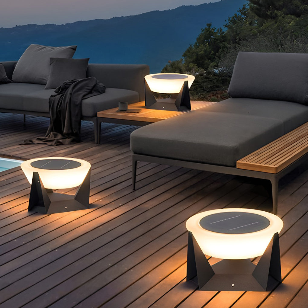 Solar Fence Pillar Light Waterproof LED Modern Outdoor Light