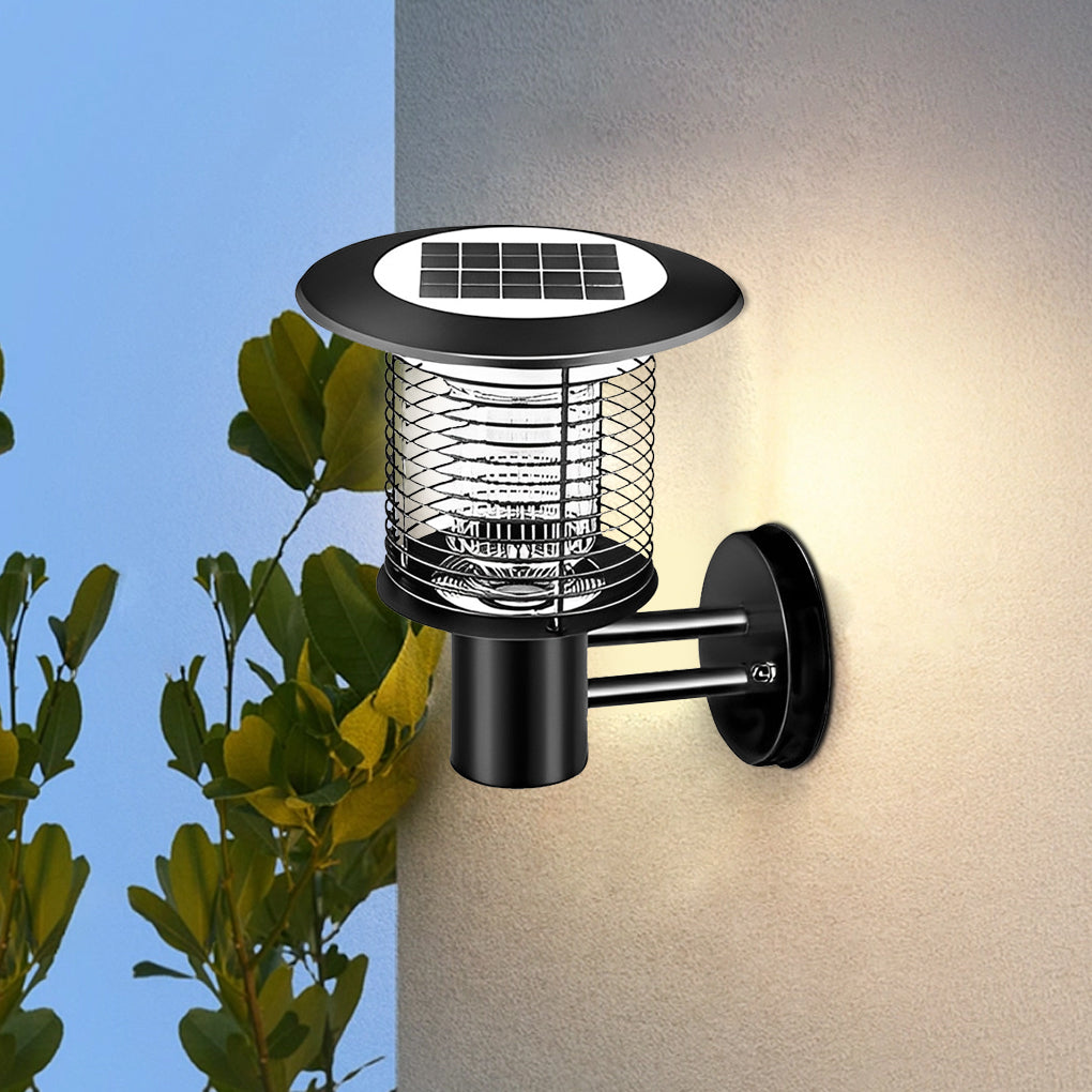 Solar Light Bug Zapper Solar Garden Purple-Light Mosquito Killer Lamp