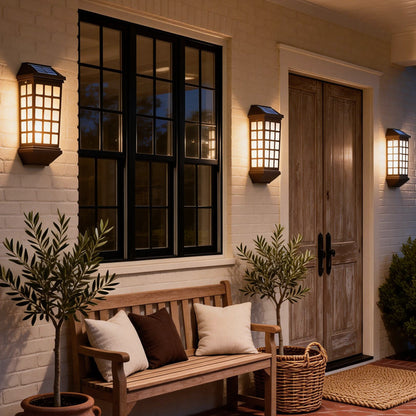 Solar Light Outdoor Wall LED Modern Coffee Outdoor Light