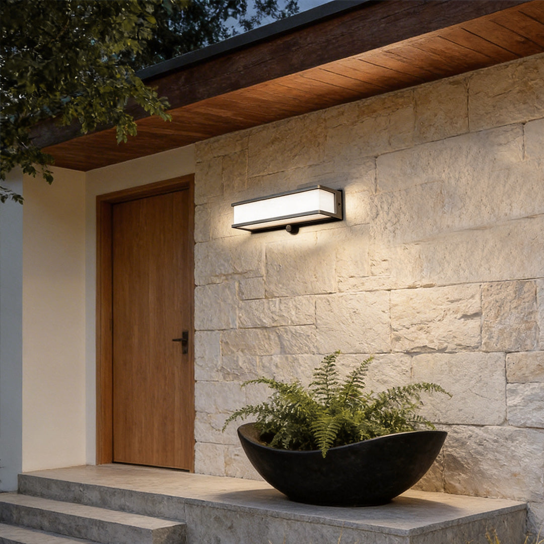 Solar Light Outdoor Wall Mount Waterproof Wall Light Sensor Lamp