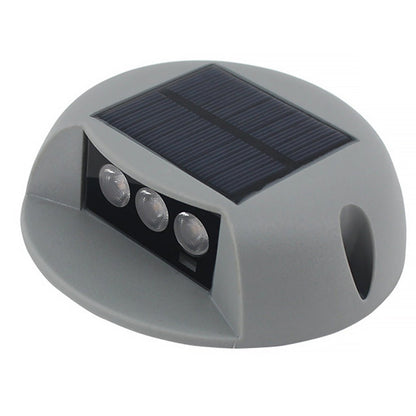 Round Outdoor Deck Light Waterproof Solar LED Light