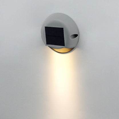 Round Outdoor Deck Light Waterproof Solar LED Light