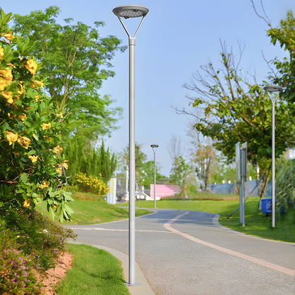 Garden Pole Lamp Modern Waterproof Solar LED Aluminum Light