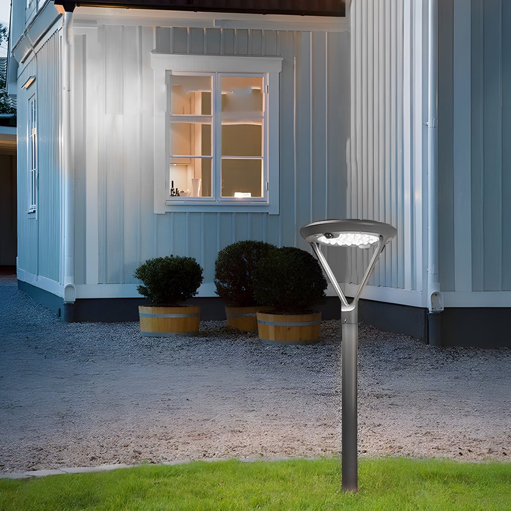 Garden Pole Lamp Modern Waterproof Solar LED Aluminum Light