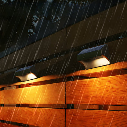 Solar Outdoor Wall Lights Dusk to Dawn Minimalist Waterproof Ambient