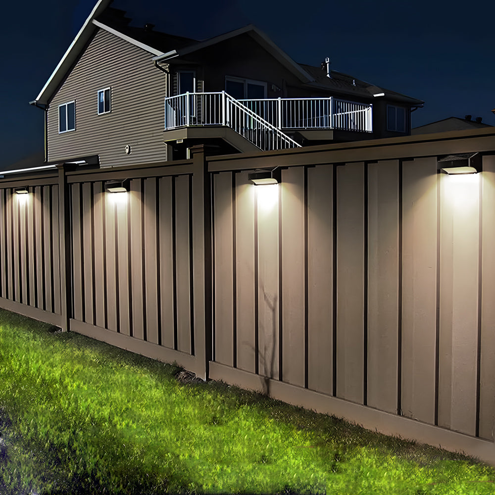 Solar Outdoor Wall Lights Dusk to Dawn Minimalist Waterproof Ambient