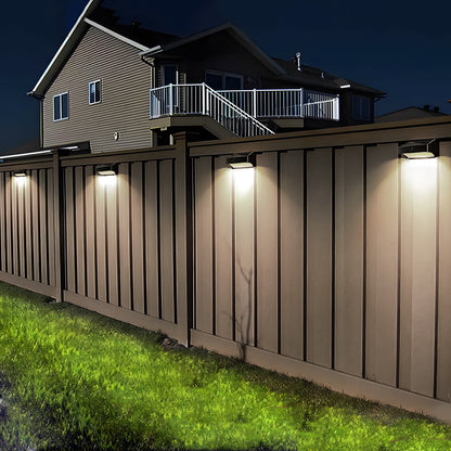 Solar Outdoor Wall Lights Dusk to Dawn Minimalist Waterproof Ambient