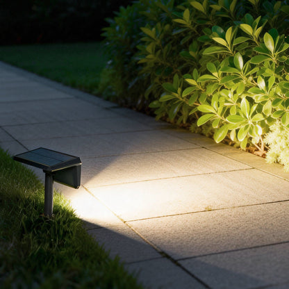 Solar Path Lights Outdoor Modern LED Black Lawn Lamp