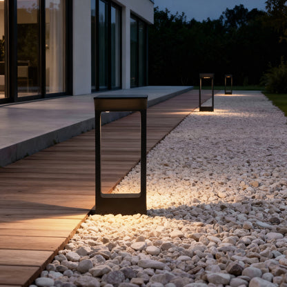 Solar Pathway Outdoor Lamp Elegant LED Aluminum Light
