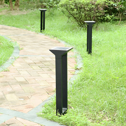 Solar Pathway Outdoor Lamp Elegant LED Aluminum Light