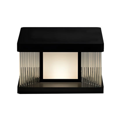 Solar Pillar Lights Waterproof LED Glass Acrylic Modern Light