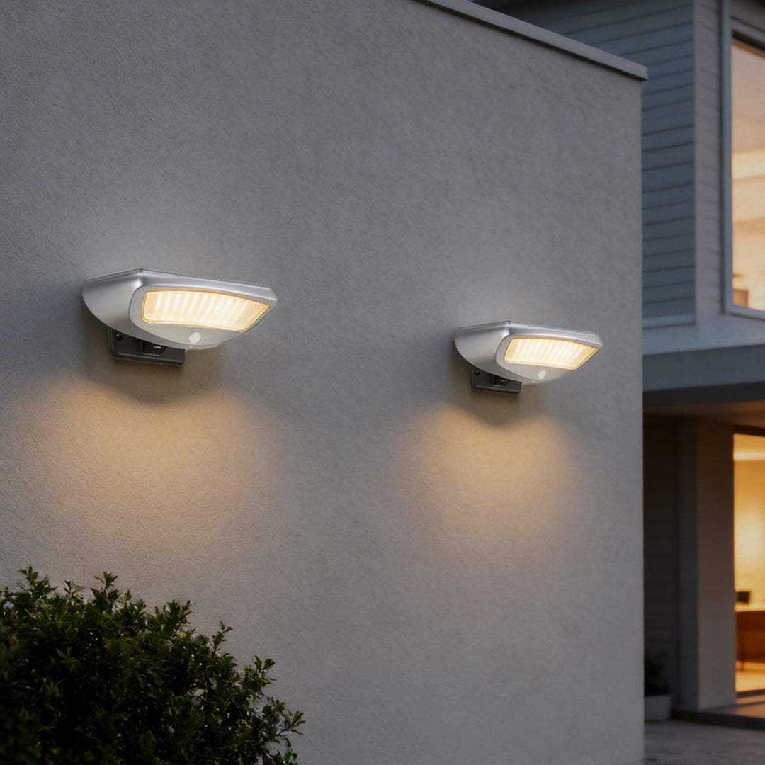 Solar Powered Motion Sensor Wall Light Adjustable Waterproof Light