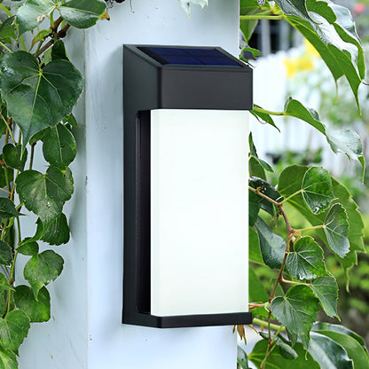 Solar Powered Outdoor Sconces LED Waterproof Metal Lamp