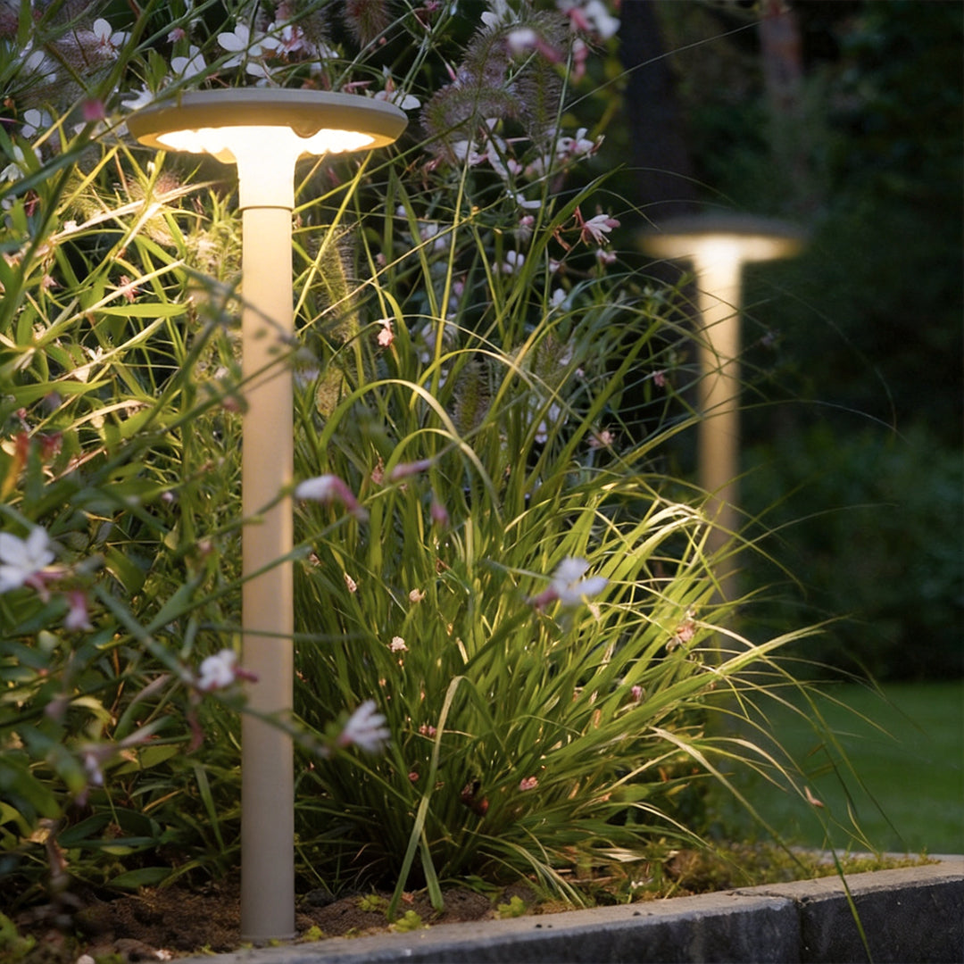 Solar UFO Street Light Modern Circular Dual Motion Sensor LED Lamp