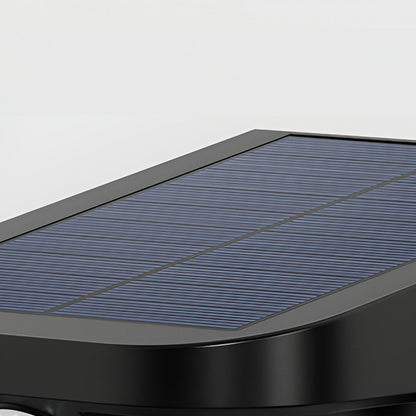 Solar Wall Lamp with Motion Sensor Modern LED Black Outdoor Light