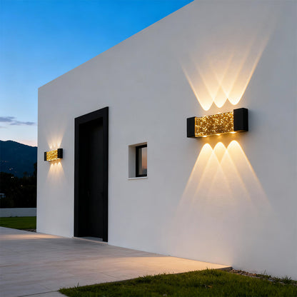Up down Wall Light Outdoor Waterproof Crystal Light