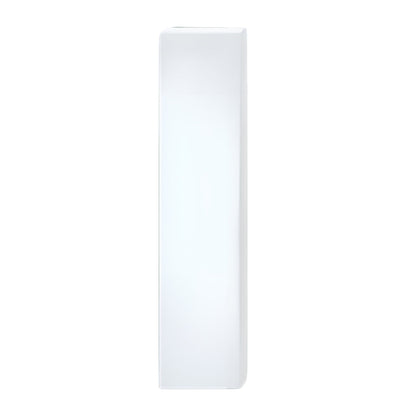 Square Floor Lamp with Glowing White Shade Landscape Light