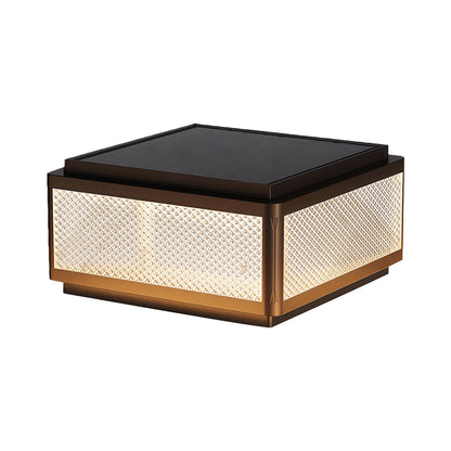 Square Outdoor Pillar Lights Minimalist Waterproof Light