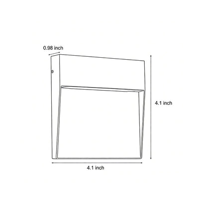 Square Stair Lights Minimalist Waterproof Outdoor Light