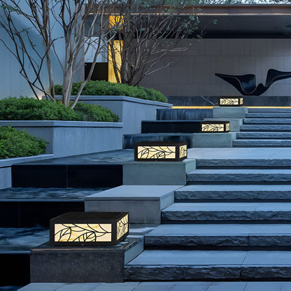 Gate Pillar Lights Modern Square LED Outdoor Light