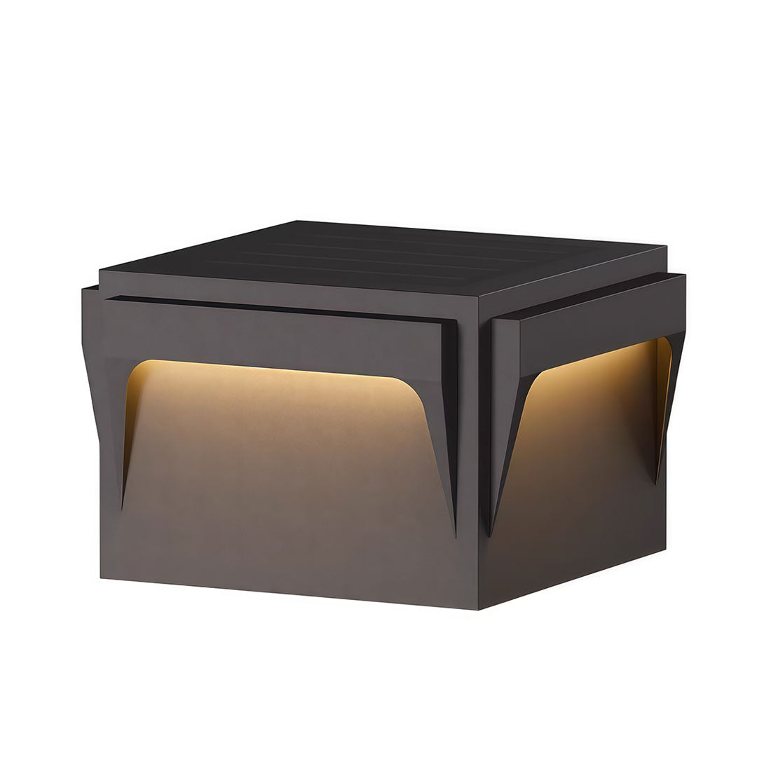 Stainless Steel Outdoor Pillar Lights Minimalist Square Light