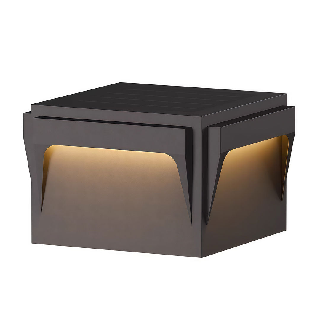 Stainless Steel Outdoor Pillar Lights Minimalist Square Light