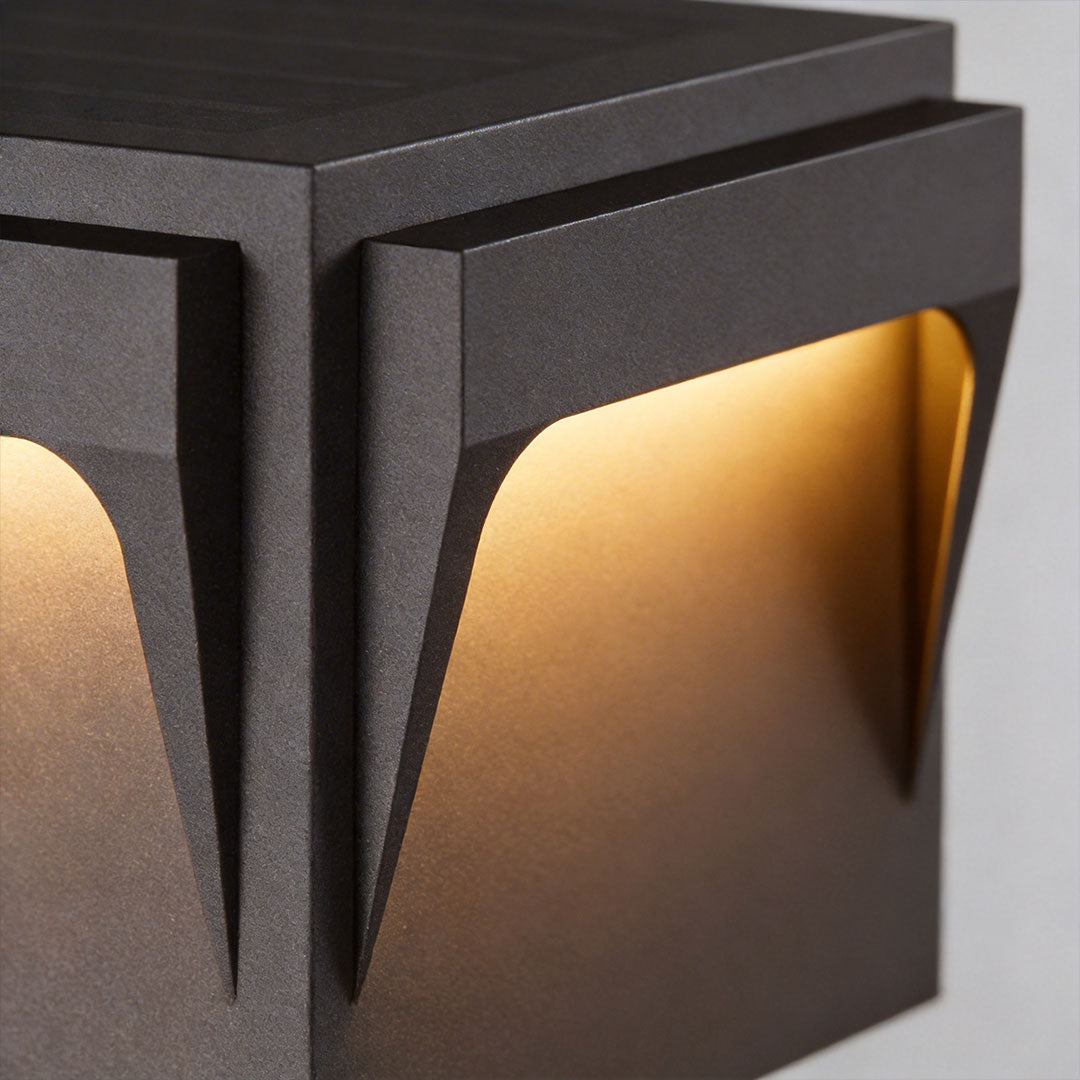 Stainless Steel Outdoor Pillar Lights Minimalist Square Light