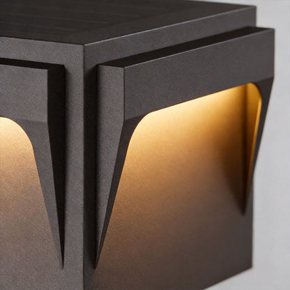 Stainless Steel Outdoor Pillar Lights Minimalist Square Light