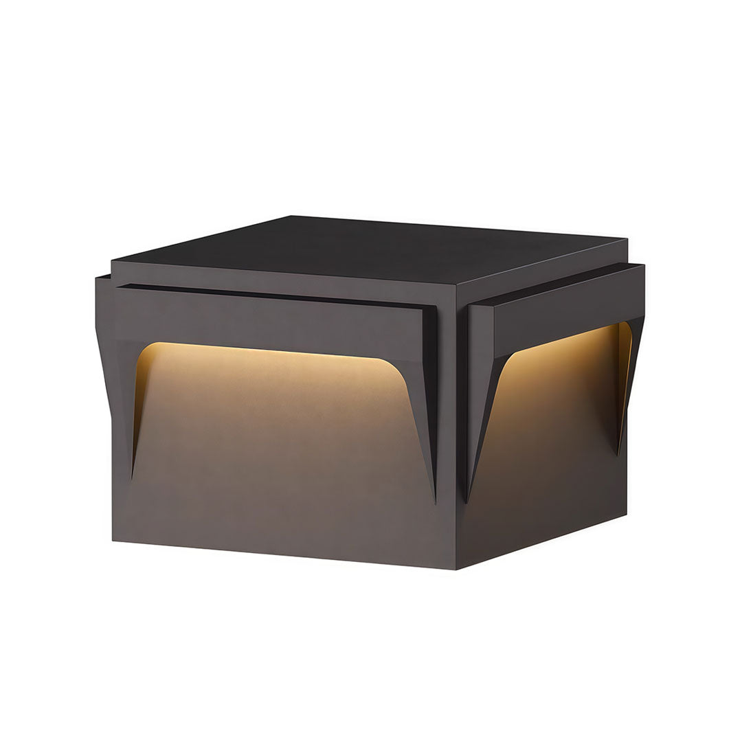 Stainless Steel Outdoor Pillar Lights Minimalist Square Light