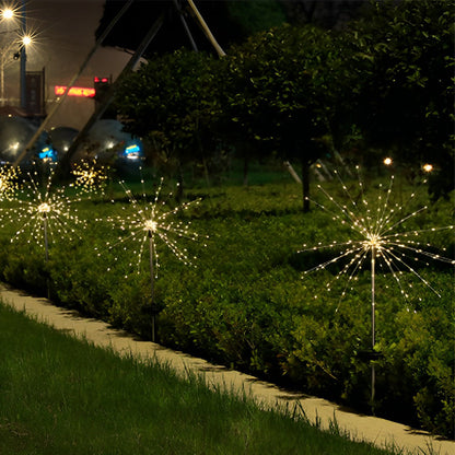 Starburst Garden Lights Solar LED Waterproof Firework Landscape Light
