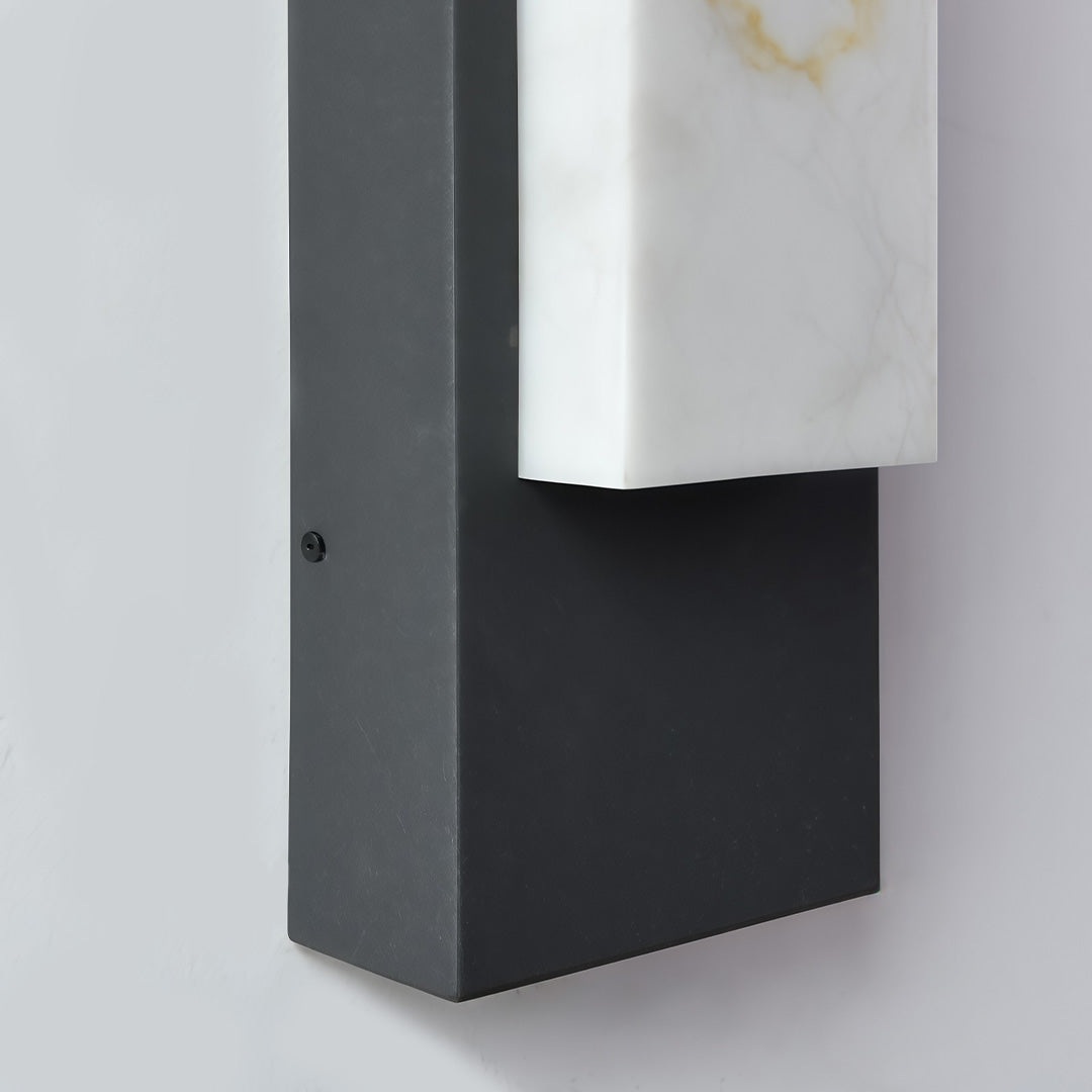 Stone Texture Wall Light Waterproof LED Black Modern Light