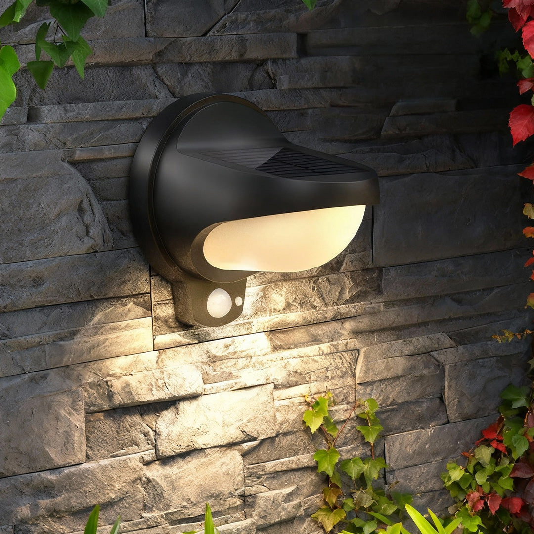 Solar Lights Outdoor Wall Waterproof Plastic Lights 2 PCS