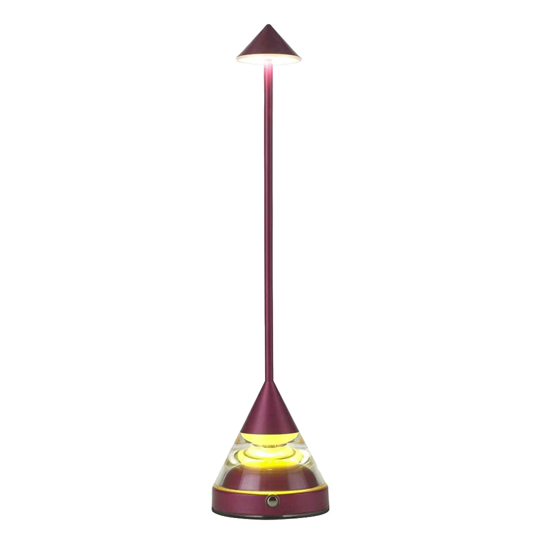 Unique Small Table Lamp with Creative Pointed Design – Aluminum & Iron Accent Light