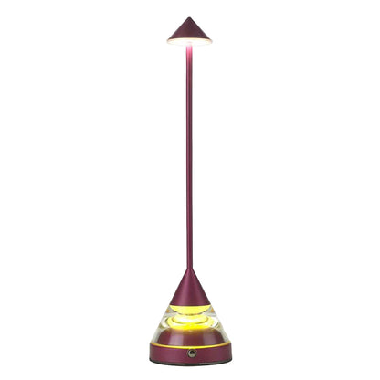 Unique Small Table Lamp with Creative Pointed Design – Aluminum & Iron Accent Light