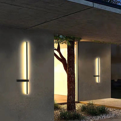 Strip Wall Lighting Modern Linear LED Waterproof Black Light