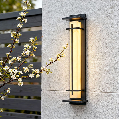 Black Outside Wall Lights Minimalist Waterproof Lamp