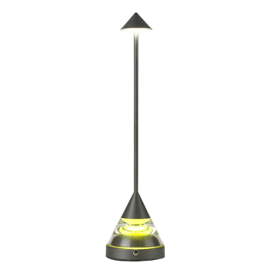 Unique Small Table Lamp with Creative Pointed Design – Aluminum & Iron Accent Light