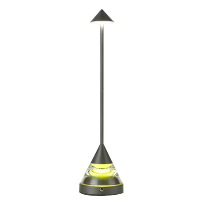 Unique Small Table Lamp with Creative Pointed Design – Aluminum & Iron Accent Light