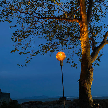 Path Landscape Lighting Outdoor Round Reed Decorative Light