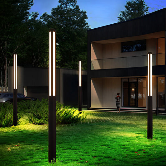 Tall Garden Bollard Light Minimalist Modern Waterproof LED Light