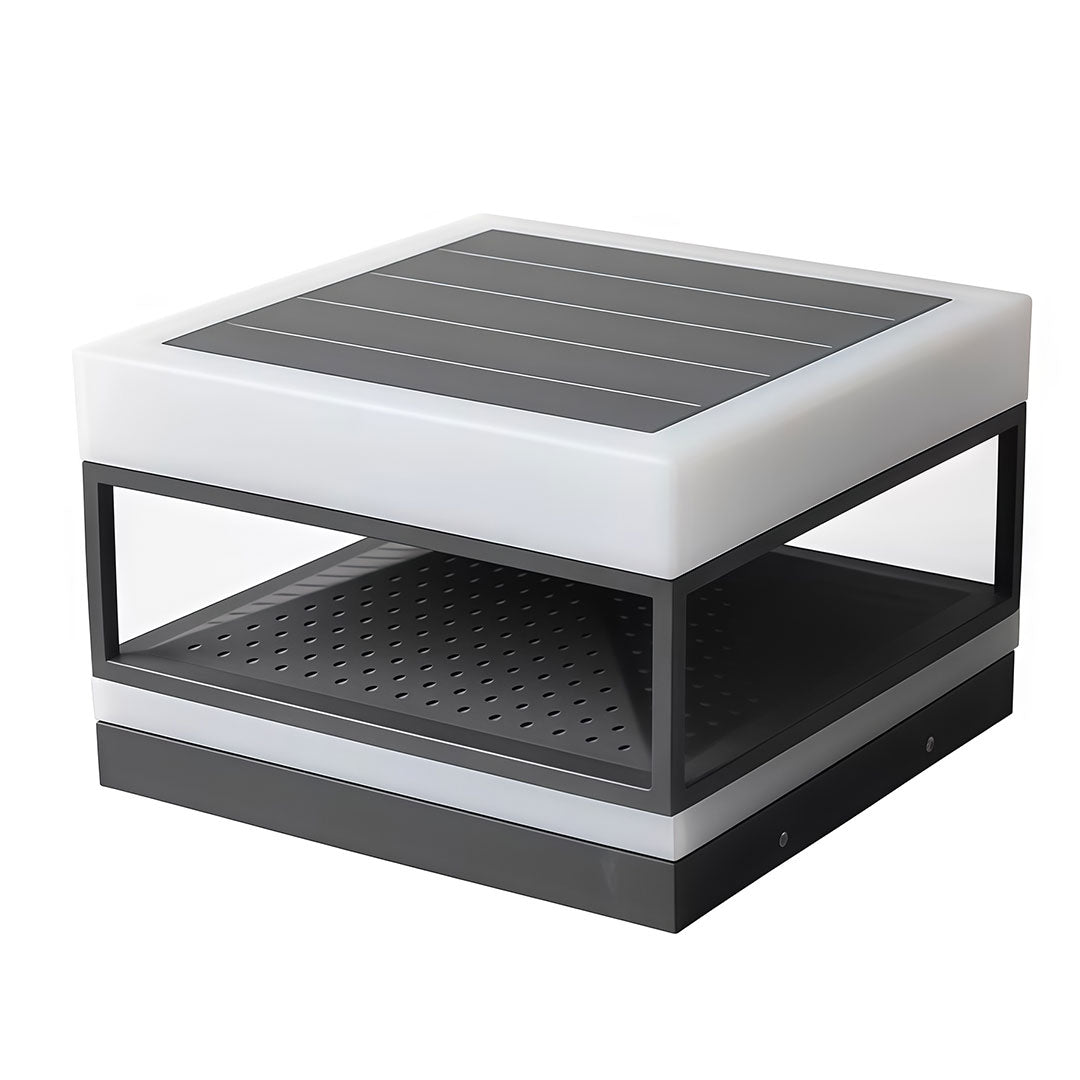 Pillar Top Lights Modern Outdoor Waterproof Square Light