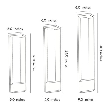 Sleek Linear 12W LED Pathway Light Minimalist Outdoor Landscape Lamp